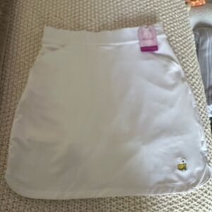 NWT!!  Masters White Yellow Bubble Mini Skort!